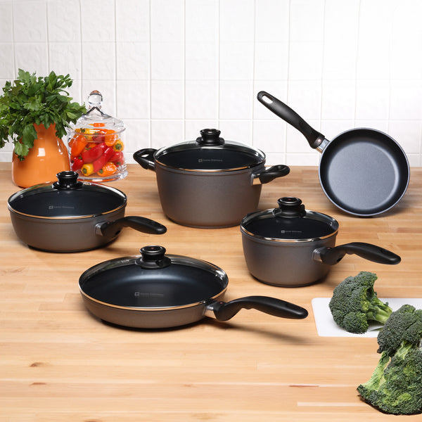 Swiss Diamond HD Nonstick 9-Piece Set - Kitchen Essentials Set