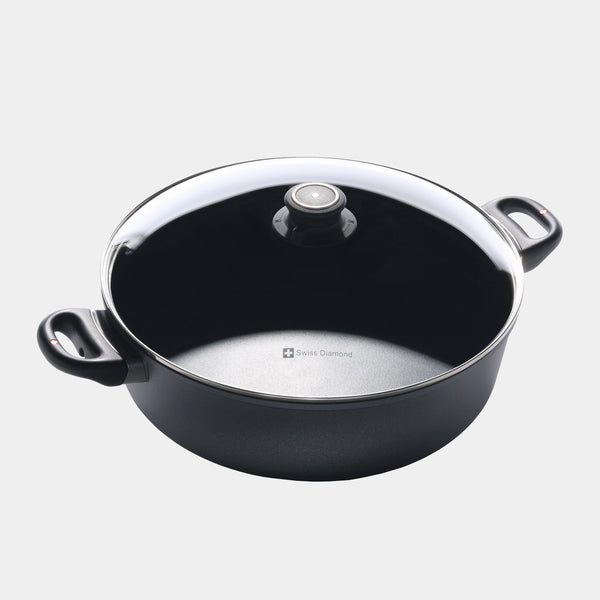 Swiss Diamond HD Nonstick Braiser With Glass Lid - Induction