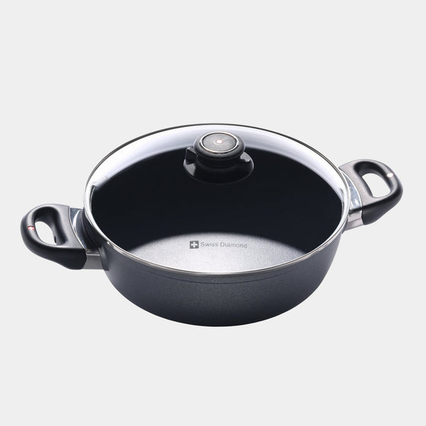 Swiss Diamond HD Nonstick Casserole With Glass Lid - Induction