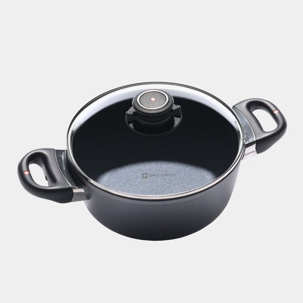 swiss diamond HD Nonstick Casserole with Glass Lid - Induction
