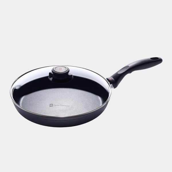 Swiss Diamond HD Nonstick Fry Pan With Glass Lid - Induction