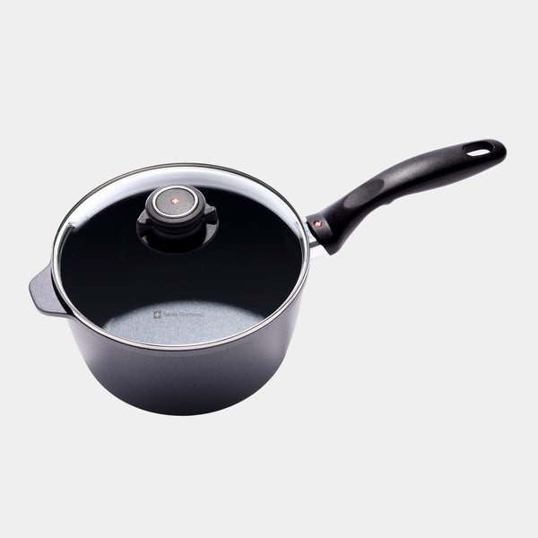 Swiss Diamond HD Nonstick Saucepan With Glass Lid - Induction
