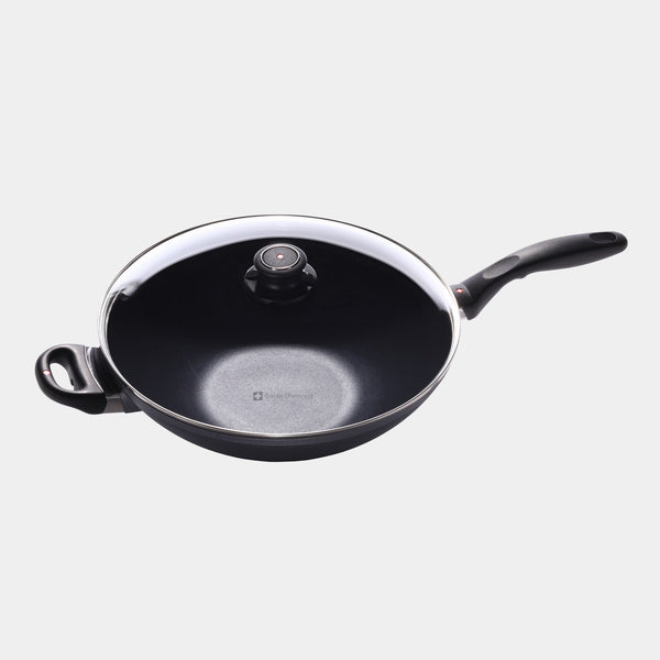 Swiss Diamond HD Nonstick Wok With Glass Lid - Induction