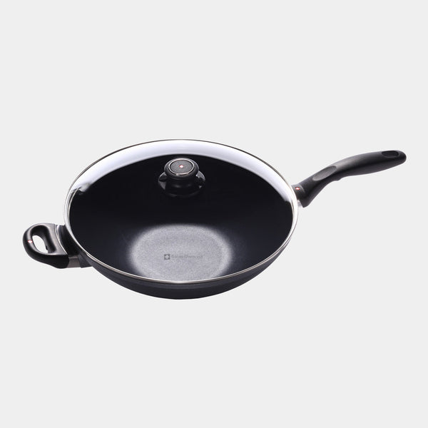 Swiss Diamond HD Nonstick Wok With Glass Lid - Induction