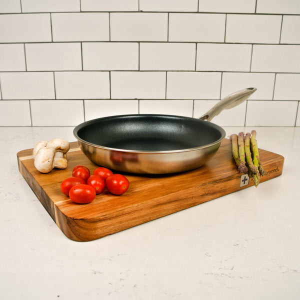Swiss Diamond Nonstick Clad 2-Piece Fry Pan Set - Induction