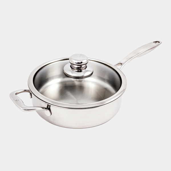 Swiss Diamond Premium Clad Saute Pan With Glass Lid - Induction