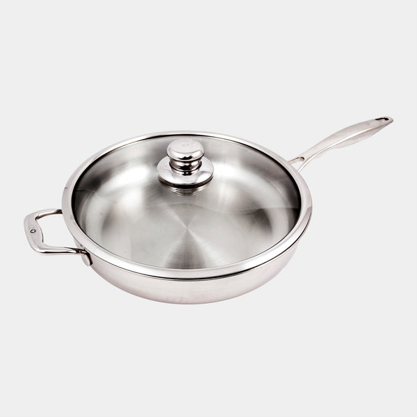 Swiss Diamond Premium Clad Saute Pan With Glass Lid - Induction