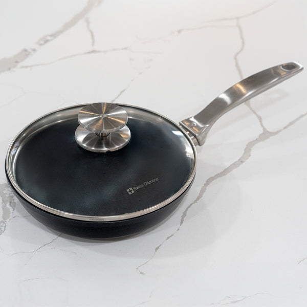 Swiss Diamond CHD Nonstick Fry Pan With Glass Lid