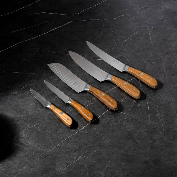 Swiss Diamond Damascus 5-Piece Knife Set