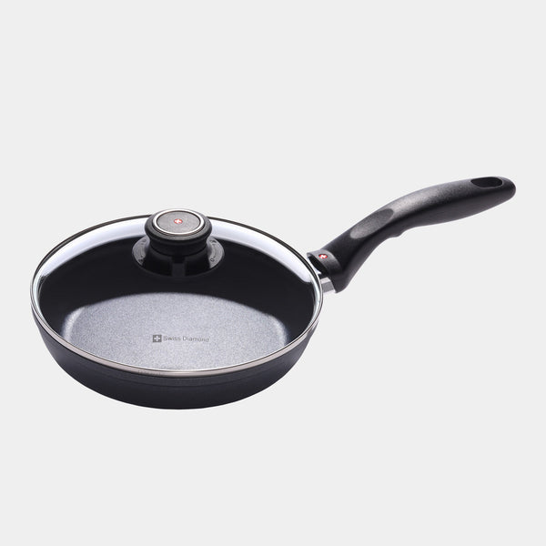 swiss diamond HD Nonstick Fry Pan with Glass Lid