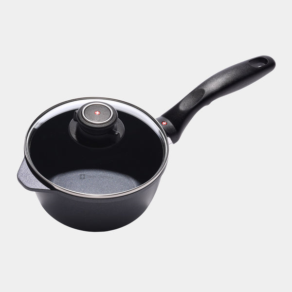 swiss diamond HD Nonstick Saucepan with Glass Lid