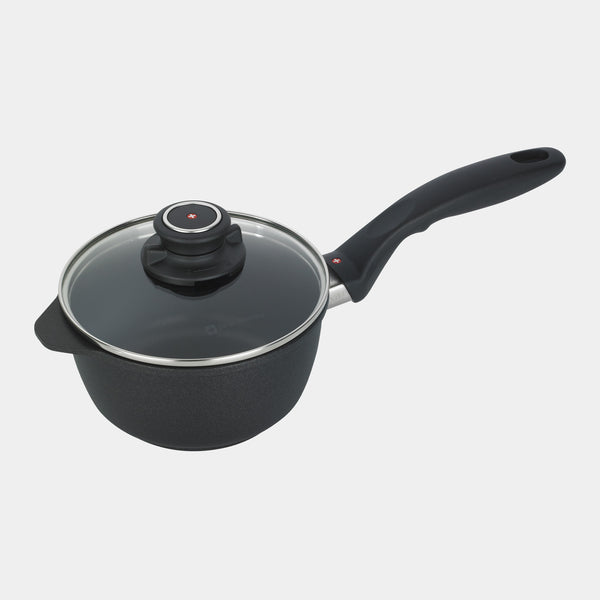 swiss diamond XD Nonstick Saucepan with Glass Lid