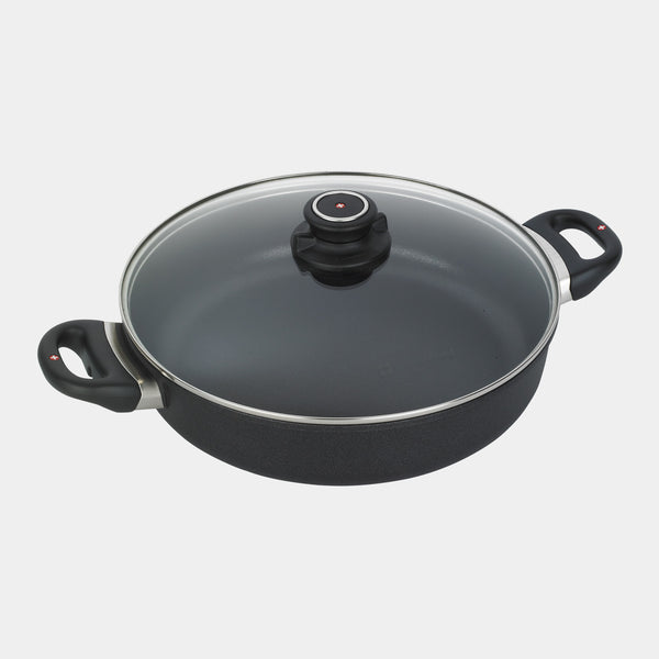 swiss diamond XD Nonstick Sauteuse with Glass Lid
