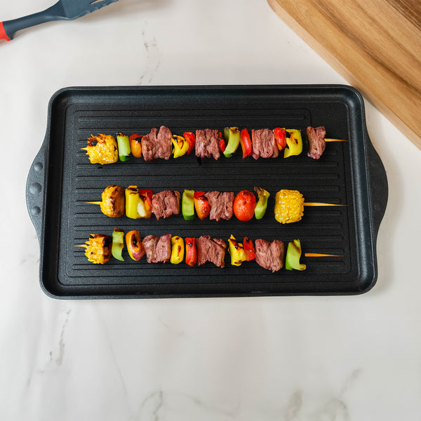 Swiss Diamond XD Nonstick 17" X 11" Double-Burner Grill