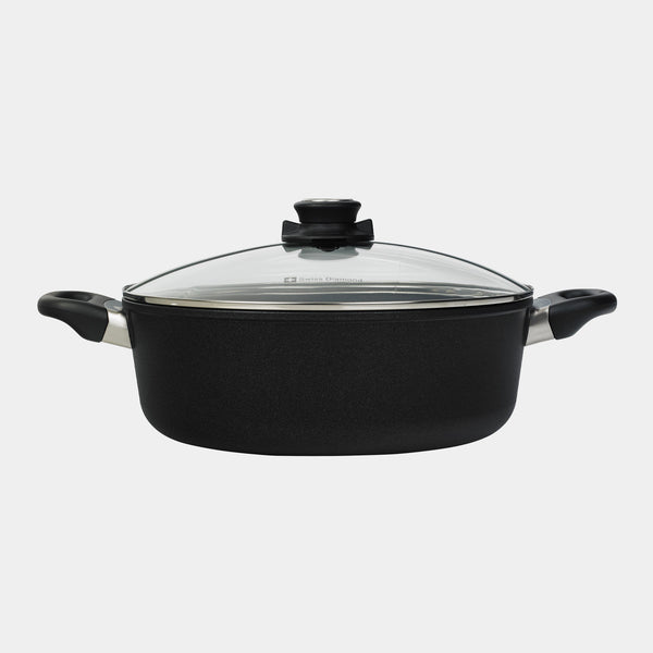 Swiss Diamond XD Nonstick 5.3 Qt Braiser With Glass Lid - Induction