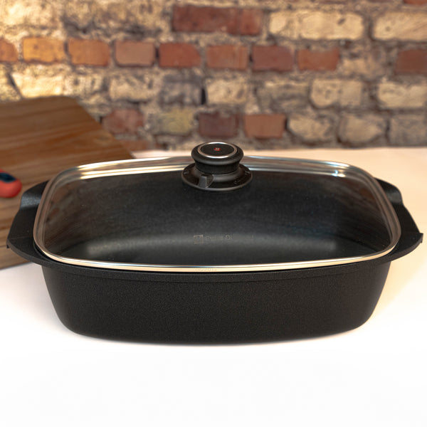 Swiss Diamond XD Nonstick 5.3 Qt Roaster With Glass Lid