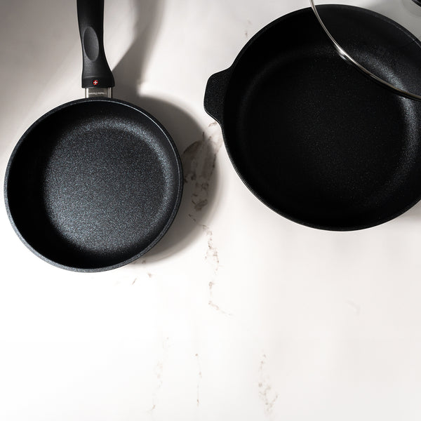 Swiss Diamond XD Nonstick 8" Fry Pan And 3.8 Qt Saute Pan With Glass Lid Set