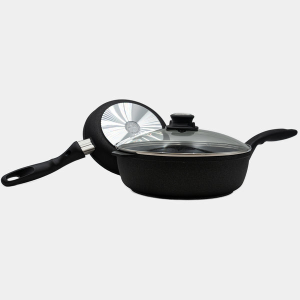 Swiss Diamond XD Nonstick 8" Fry Pan And 3.8 Qt Saute Pan With Glass Lid Set