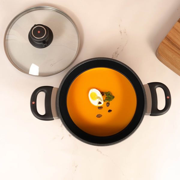 Swiss Diamond XD Nonstick Casserole With Glass Lid - Induction