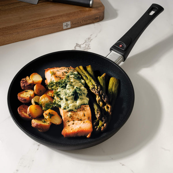 Swiss Diamond XD Nonstick Fry Pan With Detachable Handle - Induction