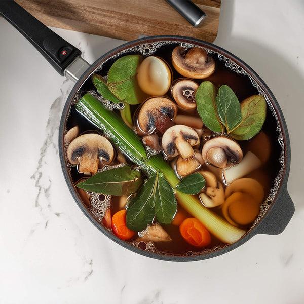 Swiss Diamond XD Nonstick Saute Pan With Detachable Handle - Induction