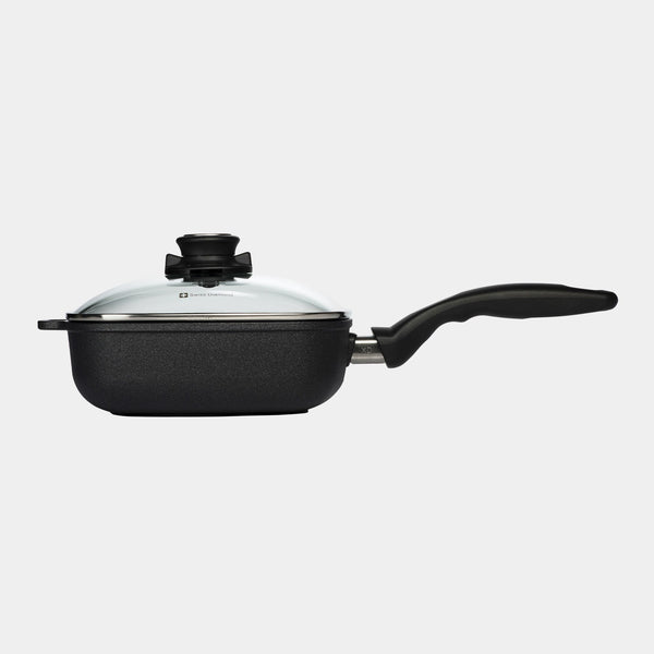 Swiss Diamond XD Nonstick Square Saute Pan With Glass Lid