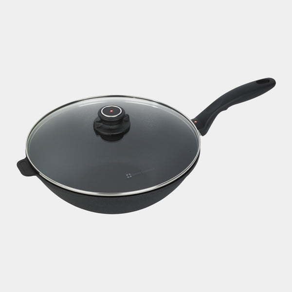 Swiss Diamond XD Nonstick Wok With Glass Lid - Induction
