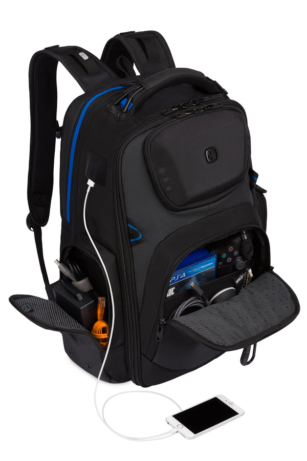 Swiss Gear The Gamer Pro USB Gaming ScanSmart Laptop Backpack