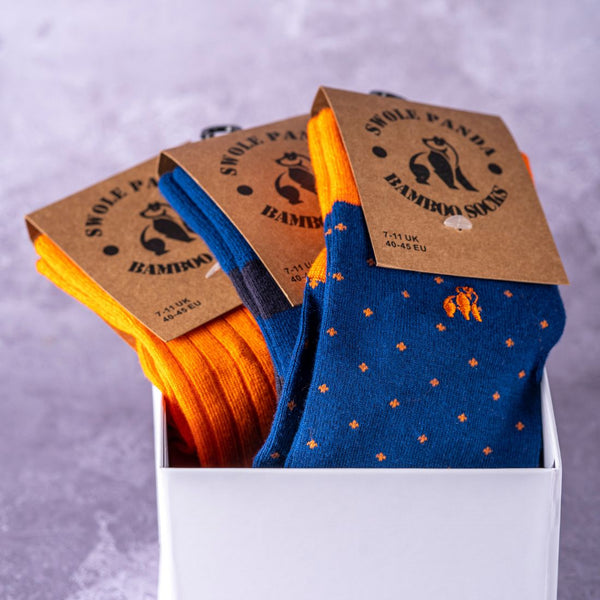 Swole Panda Build Your Own Bamboo Sock Gift Box – 3 Pairs