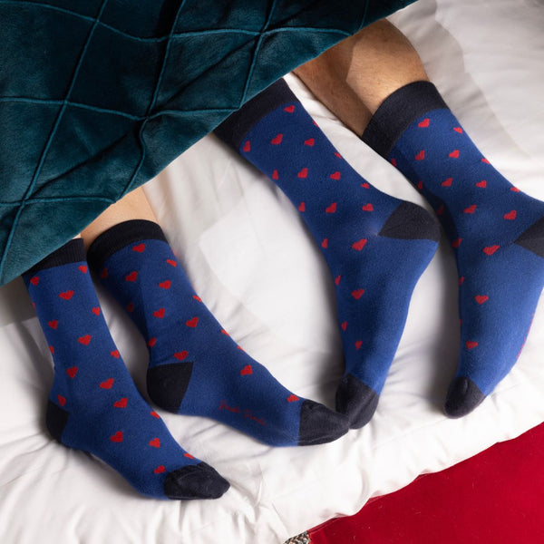 Swole Panda Love Heart Sock Box - 3 Pairs Of Bamboo Socks (His)