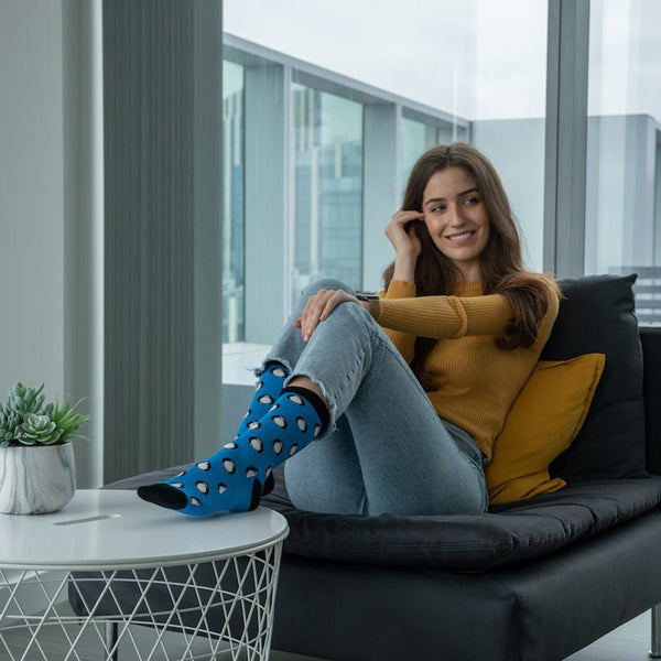 Swole Panda Penguin Matching Bamboo Socks (Adult & Child)