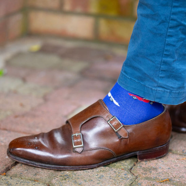 Swole Panda Racing Car Sock Box - 4 Pairs Of Bamboo Socks (His)