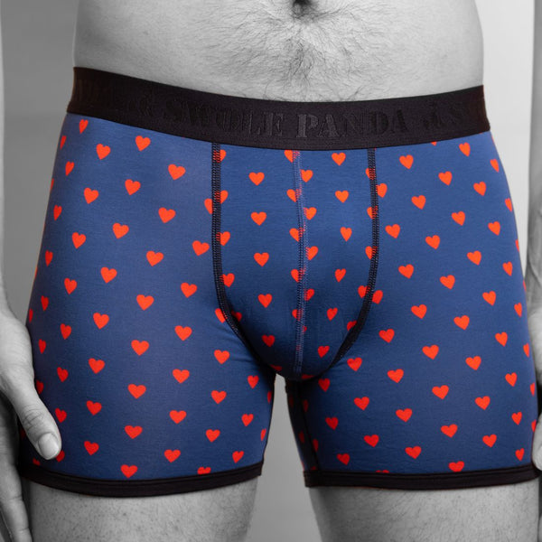 Swole Panda Bamboo Boxers 2 Pack - Red Hearts