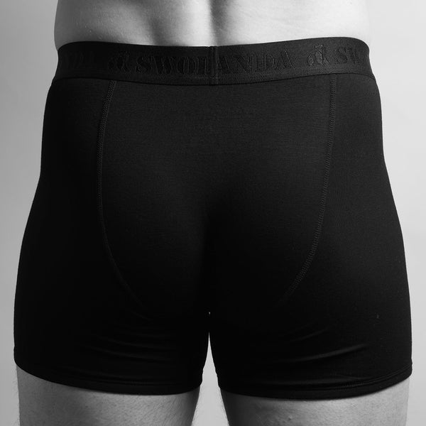 Swole Panda Bamboo Boxers - Black Black Band