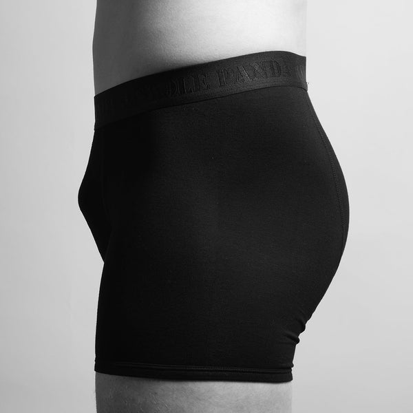 Swole Panda Bamboo Boxers - Black Black Band