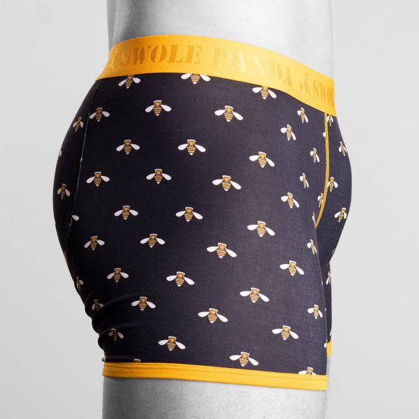 Swole Panda Bamboo Boxers - Bumblebees