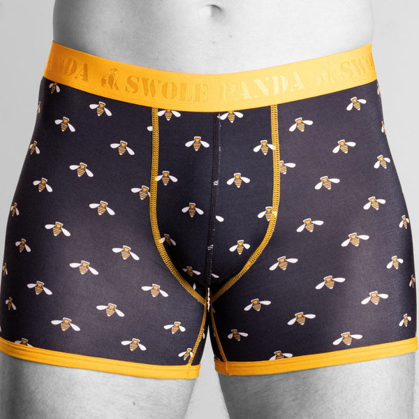 swole panda Bamboo Boxers - Bumblebees
