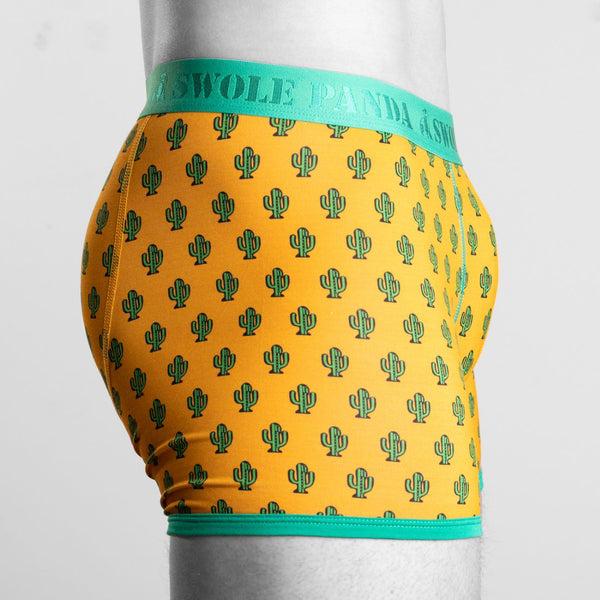 Swole Panda Bamboo Boxers - Cactus