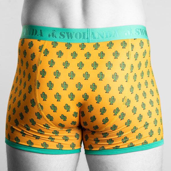 Swole Panda Bamboo Boxers - Cactus