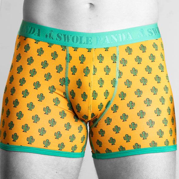 swole panda Bamboo Boxers - Cactus