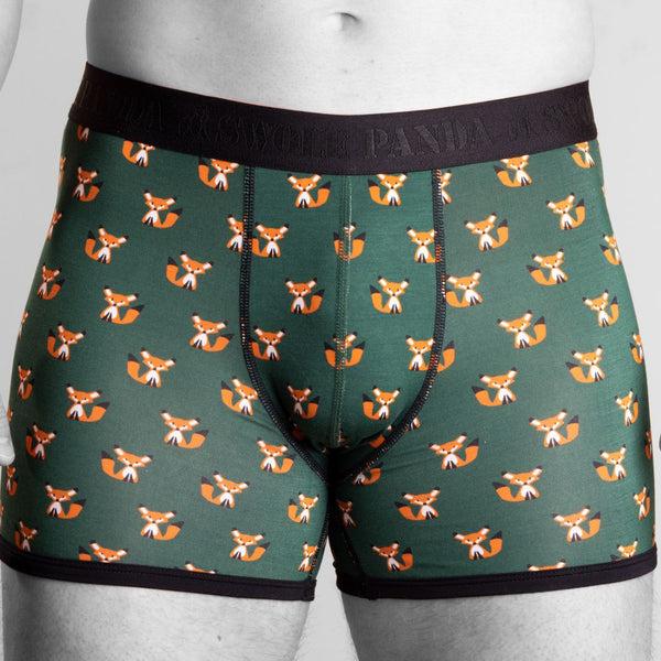 swole panda Bamboo Boxers - Foxes