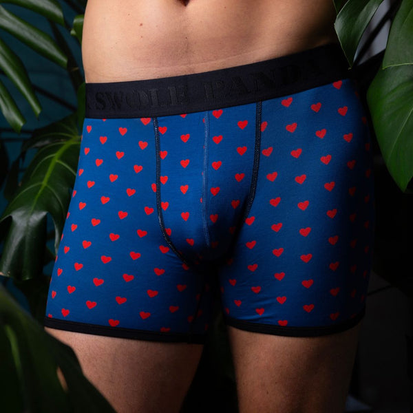 Swole Panda Bamboo Boxers - Hearts