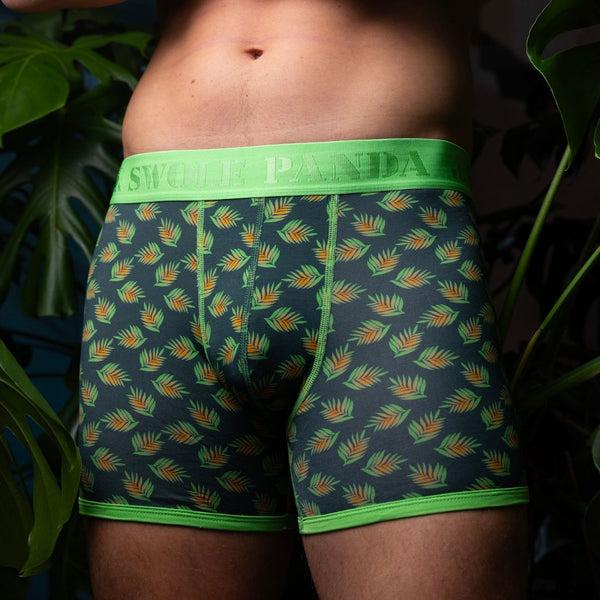 Swole Panda Bamboo Boxers - Leaves