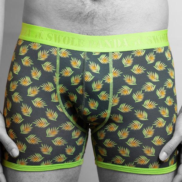 swole panda Bamboo Boxers - Leaves