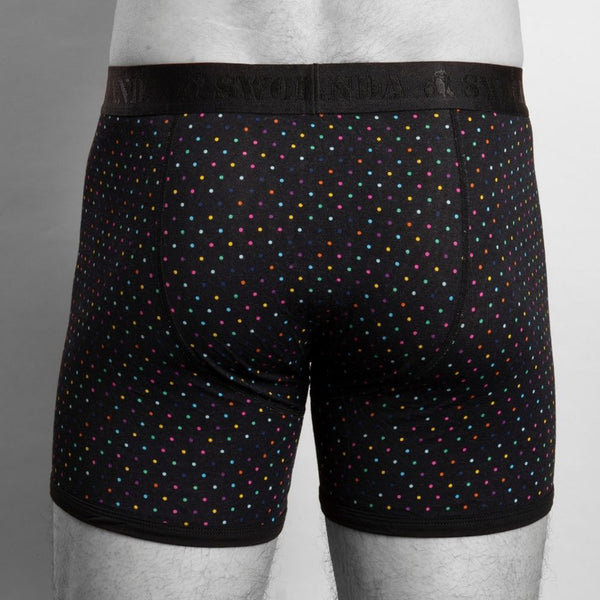 Swole Panda Bamboo Boxers - Multi-Coloured Dots