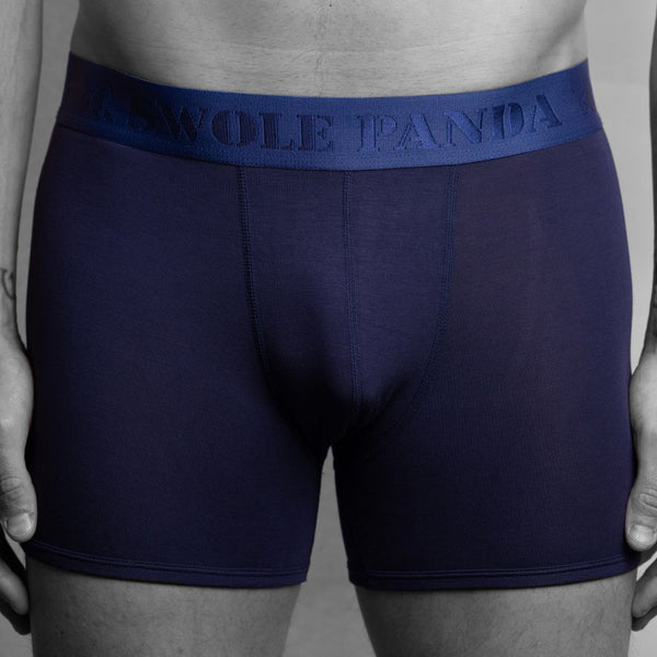 swole panda Bamboo Boxers - Navy