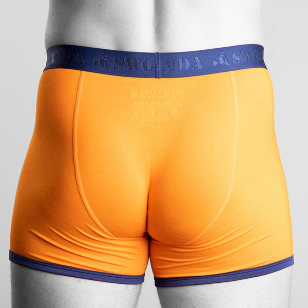 Swole Panda Bamboo Boxers - Orange Blue Band