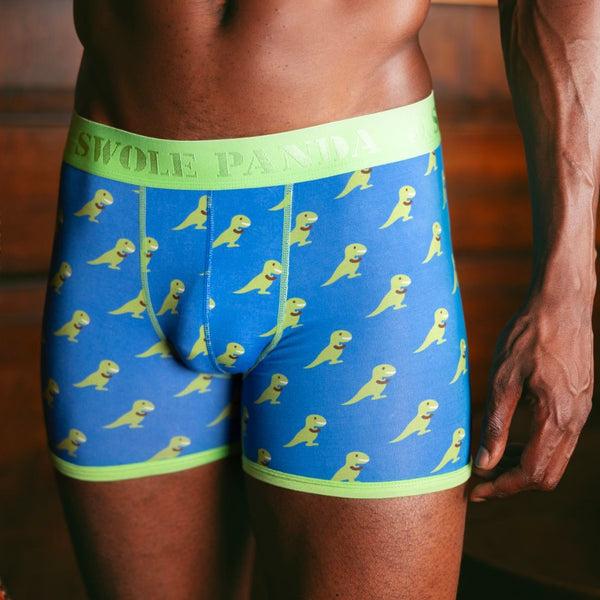 Swole Panda Bamboo Boxers - T-Rex