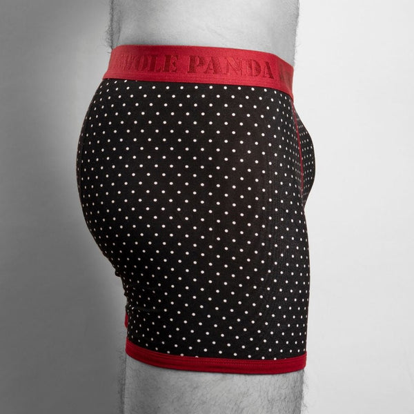 Swole Panda Bamboo Boxers - White Dots