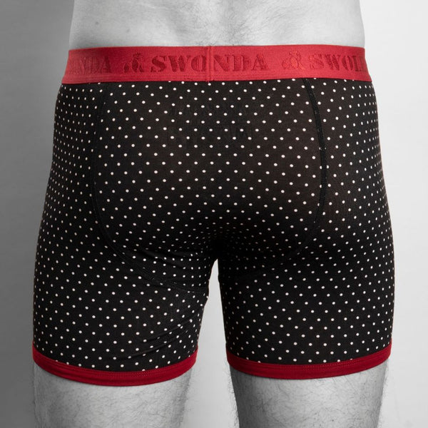Swole Panda Bamboo Boxers - White Dots